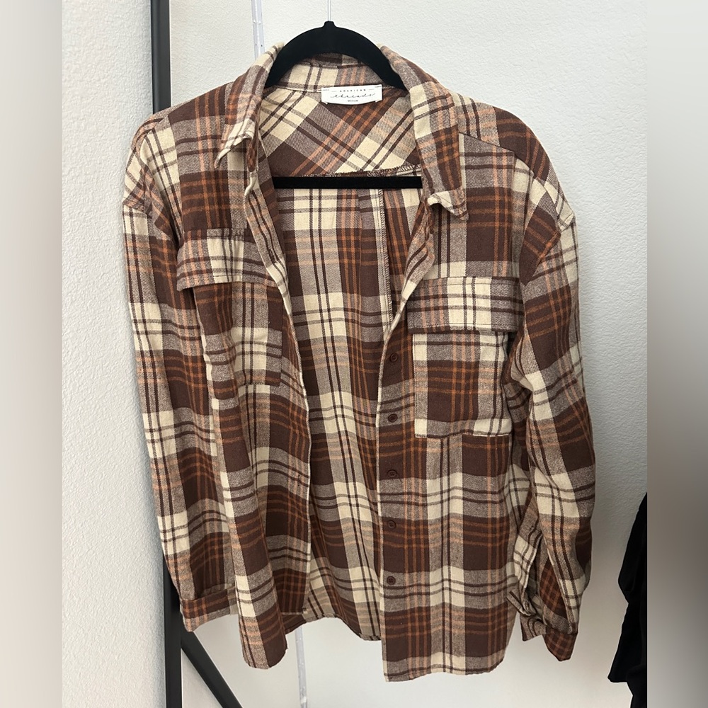 Brown flannel